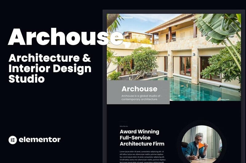 Archouse - Architecture & Interior Design Studio Elementor Template Kit