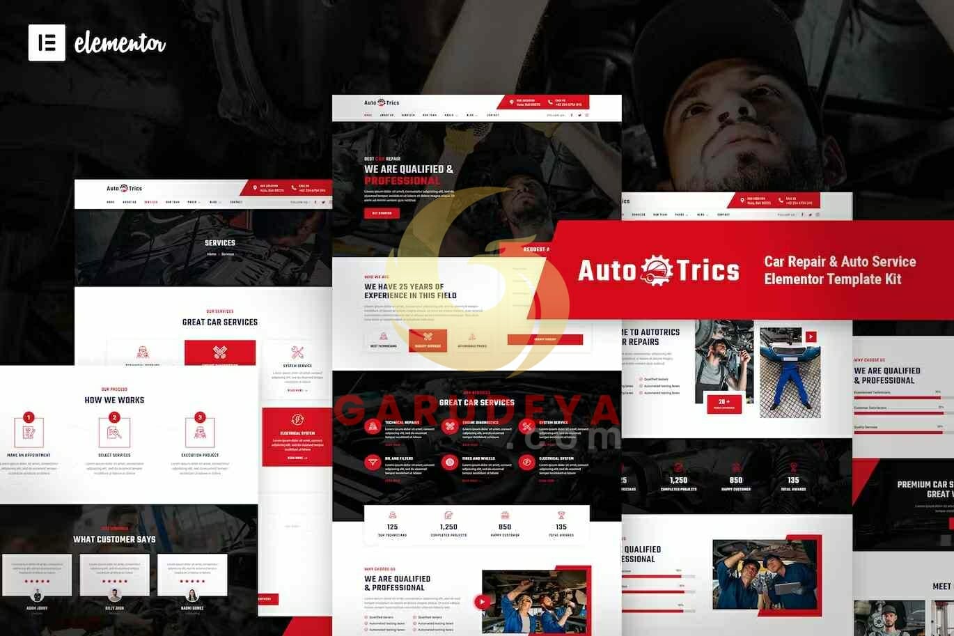 AutoTrics – Car Repair & Auto Service Elementor Template Kit