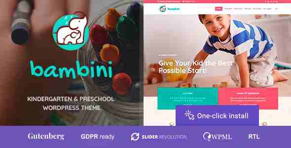 Bambini - Pre-School and Kindergarten Theme