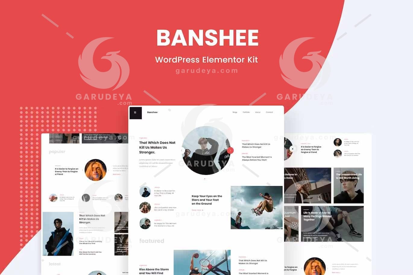 Banshee - News & Magazine WordPress Elementor Template Kit