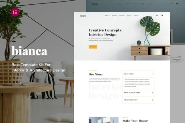 Bianca | Architecture & Interior Elementor Template Kit