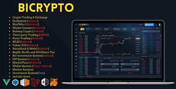 Bicrypto - Crypto Trading Platform, Exchanges, KYC, Charting Library, Wallets, Binary Trading, News