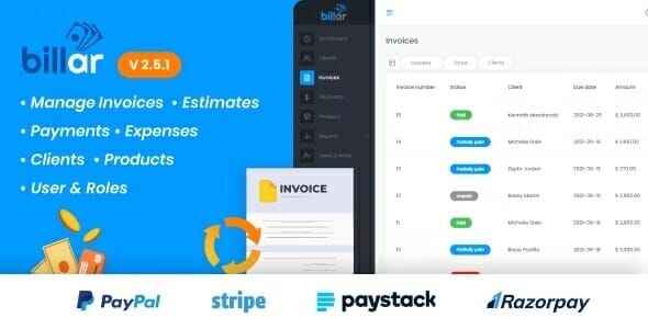 Billar - Invoice Management System