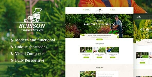 Buisson - Gardening & Landscaping Services WordPress Theme