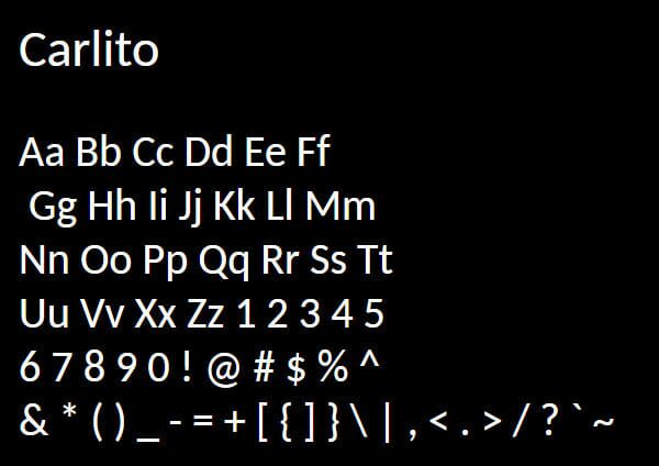 Carlito Font