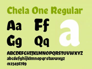 Chela One Font