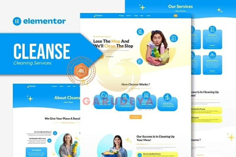 Cleansee - Cleaning Service Elementor Template Kit