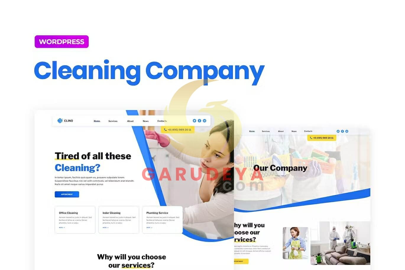 Clino – Cleaning Business Elementor Template Kit