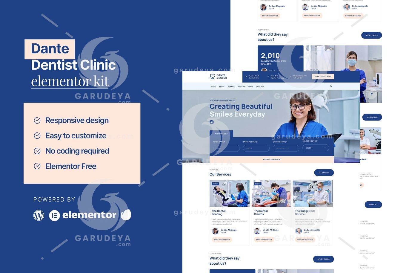 Dante - Dentist & Dental Clinic Elementor Template Kit