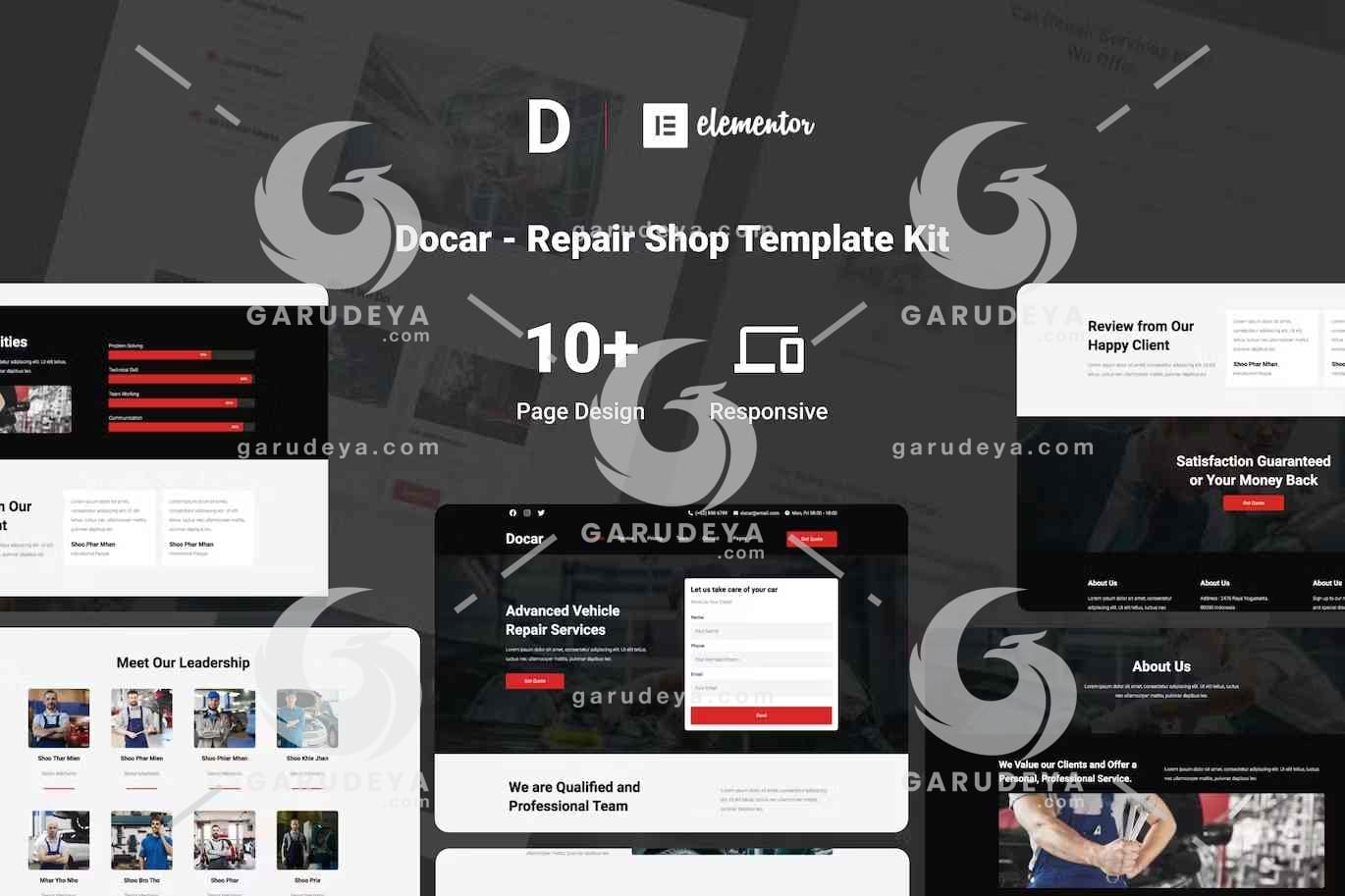 Docar - Repair Shop Elementor Template Kit