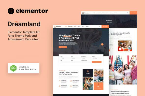 Dreamland – Amusement & Theme Park Elementor Template