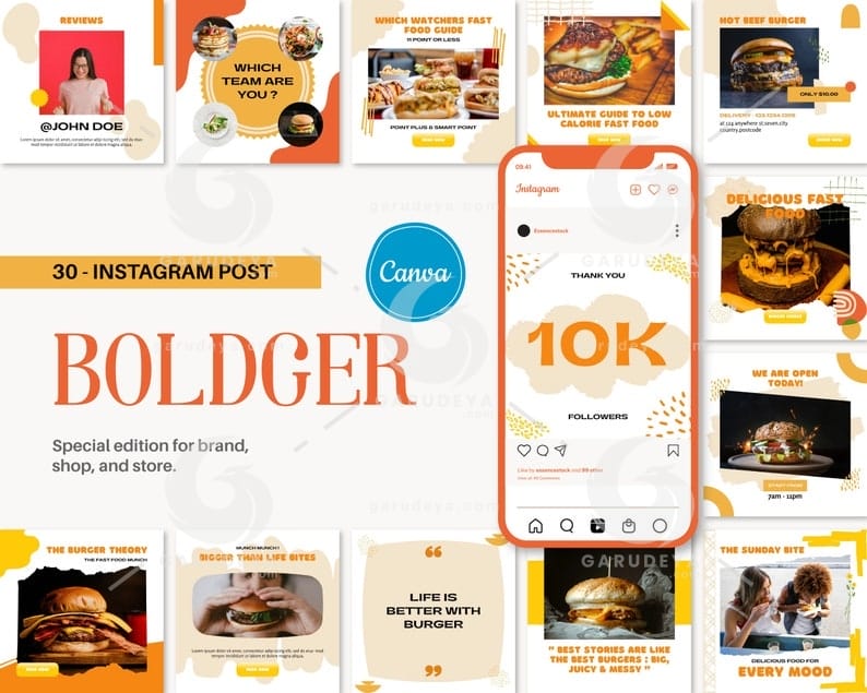 Editable Canva Template – Boldger Social Feed Post