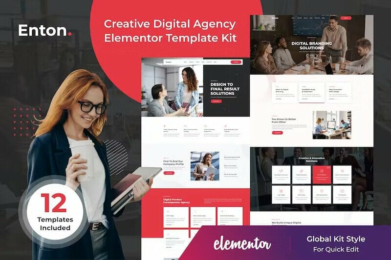 Enton - Creative Agency Elementor Template Kit