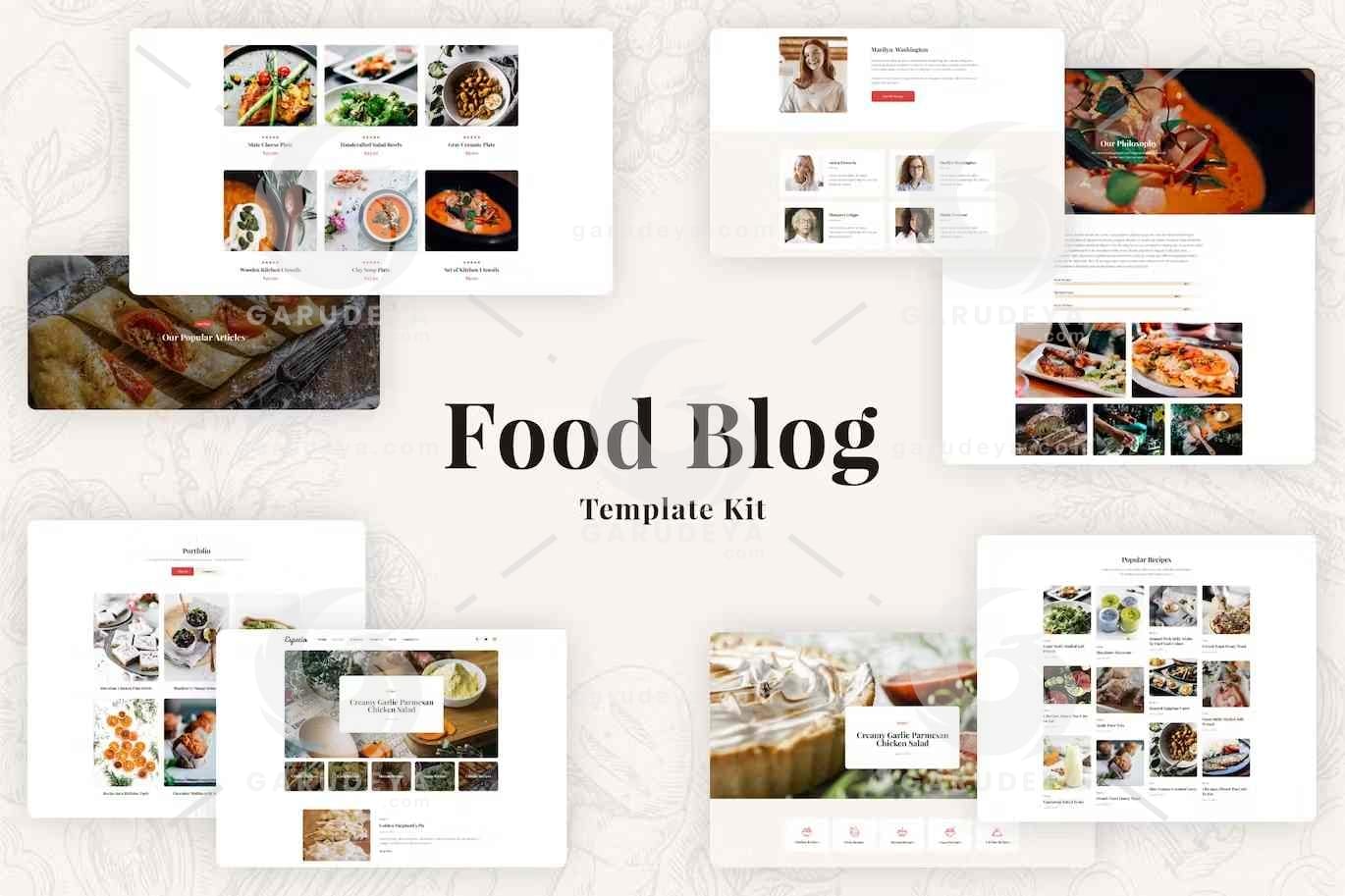 Especio - Food Blog Elementor Pro Template Kit