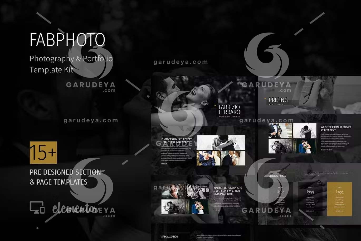 FabPhoto - Photography and Portfolio Template Kit