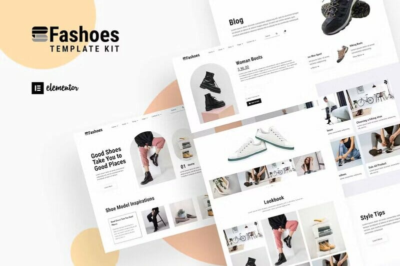 Fashoes - Minimal Fashion Store Elementor Template Kit