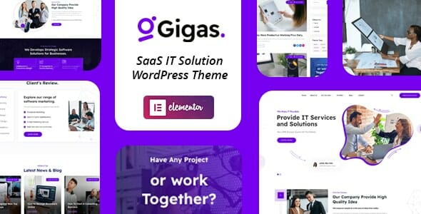 Gigas - SaaS WordPress Theme