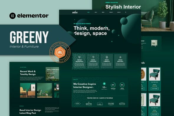 Greeny - Interior Elementor Template Kit