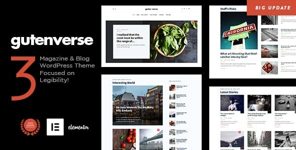 GutenVerse - Magazine and Blog Theme