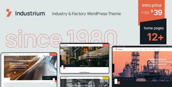 Industrium Industry & Factory WordPress Theme