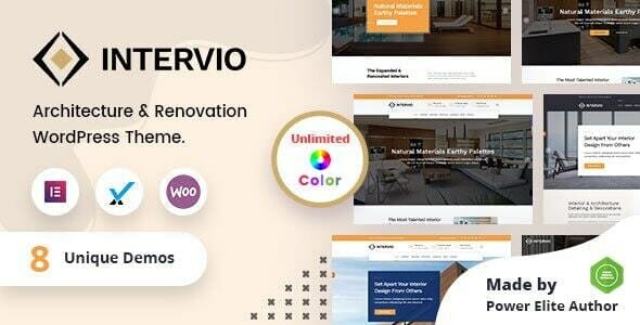 Intervio - Interior and Architecture WordPress Theme + RTL