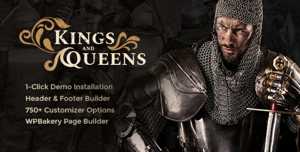 Kings & Queens | Historical War Medieval Reenactment WordPress Theme