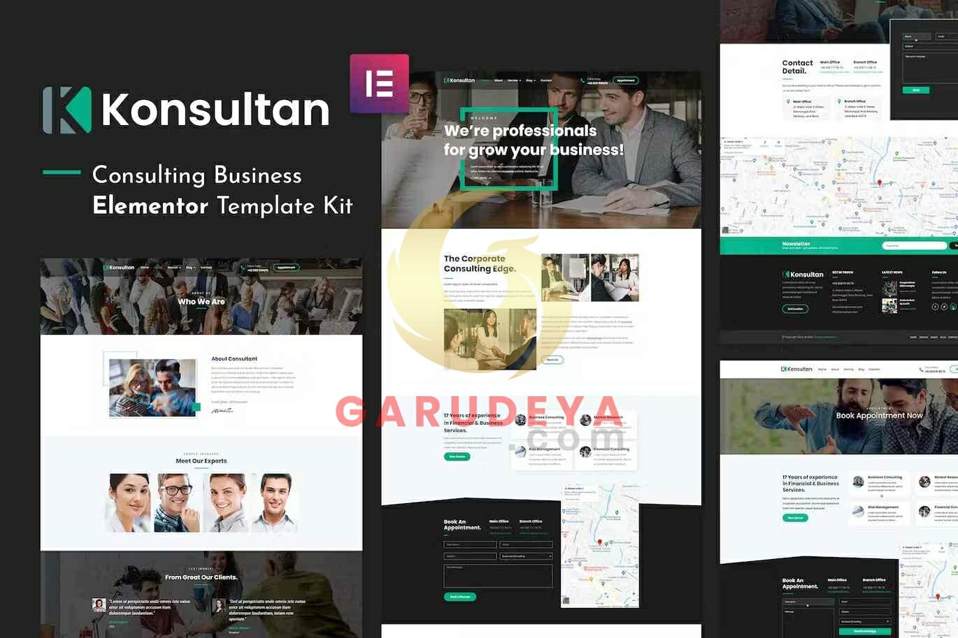 Konsultan Kit - Consulting Business Elementor Template Kit