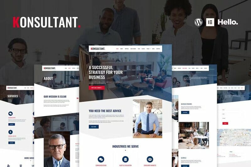 Konsultant - Consultancy Firm Elementor Template Kit