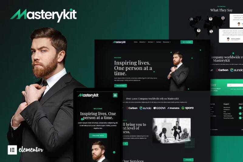 MasteryKit - Business Coach Elementor Template Kit