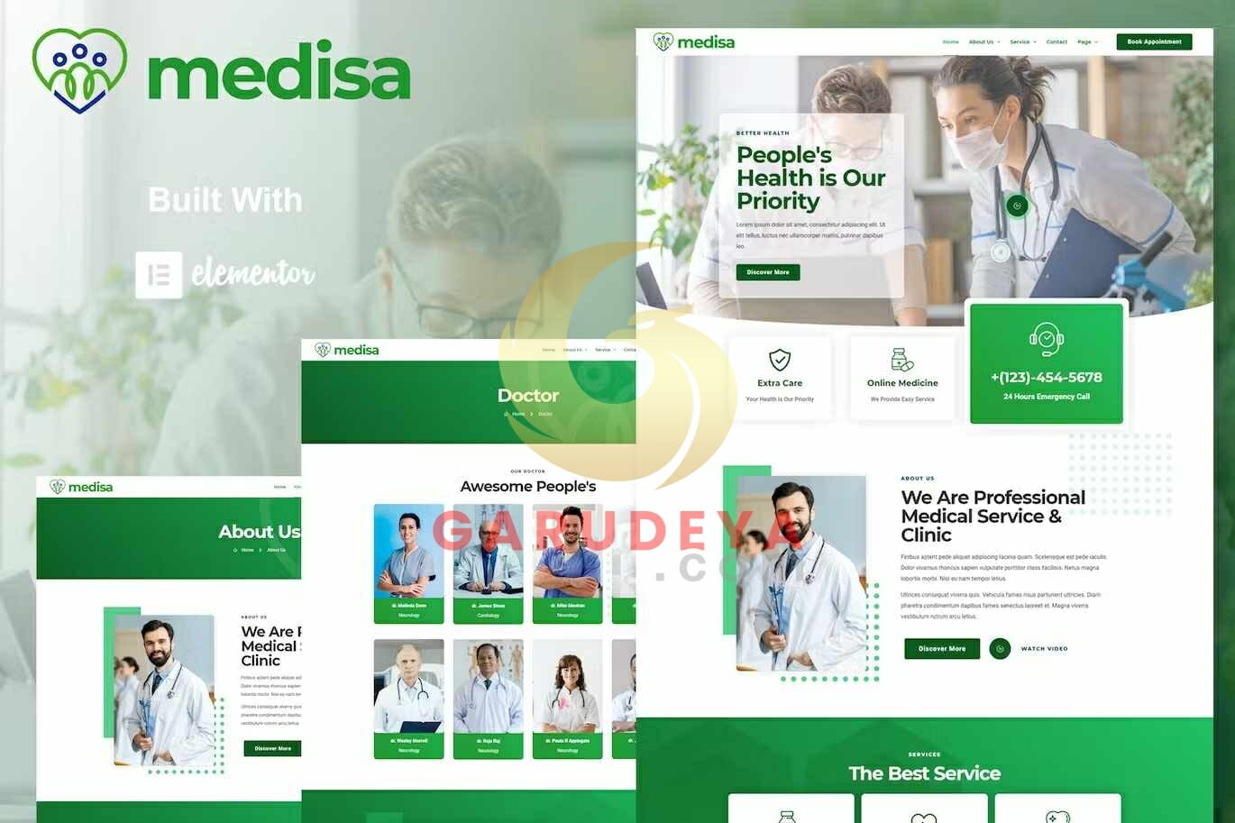 Medisa - Medical Elementor Template Kit