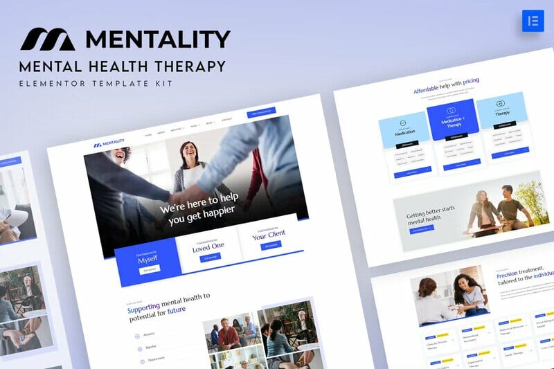 Mentality - Mental Health Therapy Elementor Template Kit