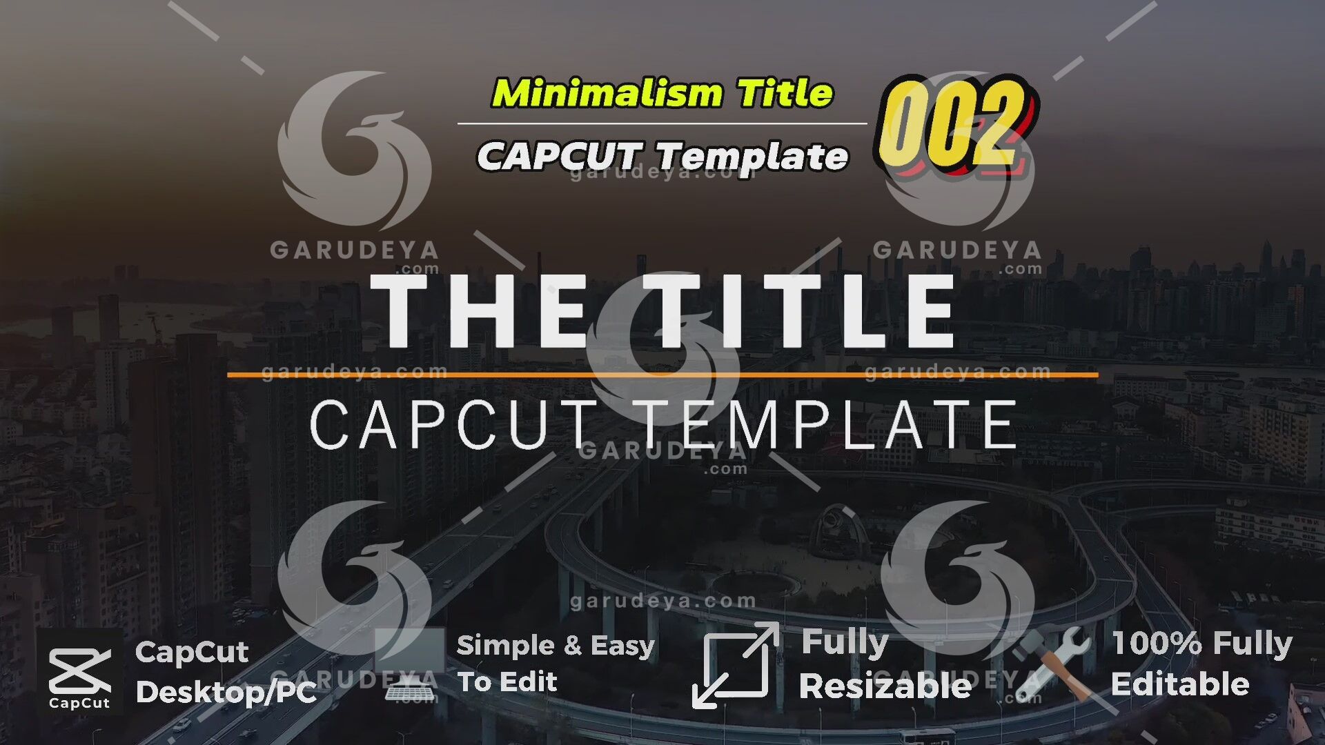 Minimalism Title Capcut Template 002