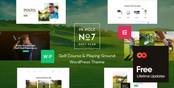 N7 Golf Club & Course Sports & Events WordPress Theme