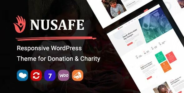 Nusafe Responsive WordPress Theme for Donation & Charity