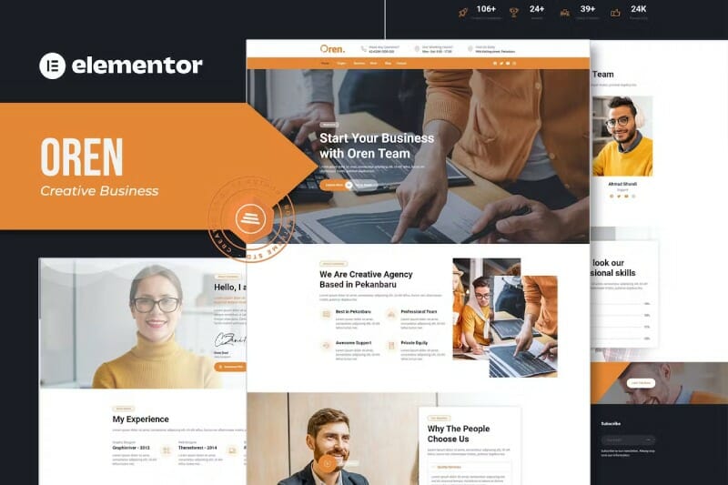 Oren - Creative Business Elementor Template Kit