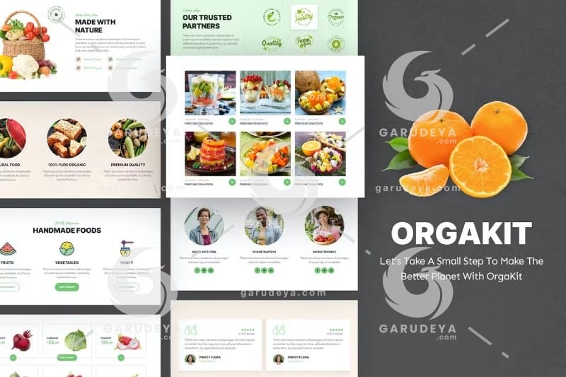 OrgaKit - Organic Farm Elementor Template Kit