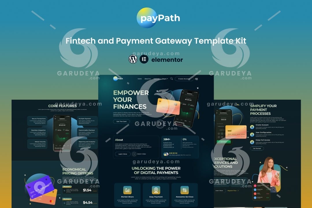 PayPath - Online Payment Gateway Elementor Template Kit