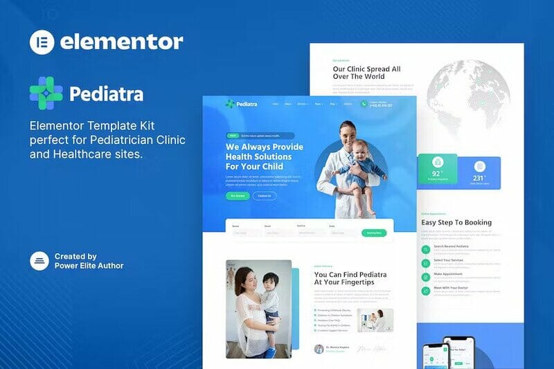 Pediatra – Pediatrician Clinic & Healthcare Elementor Template Kit