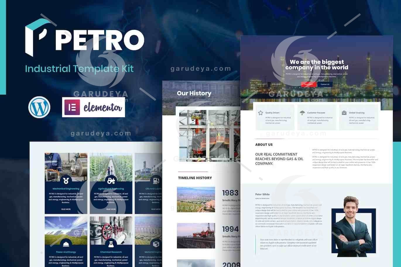 Petro - Industrial Elementor Template Kit