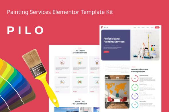 Pilo - Painting Services Elementor Template Kit