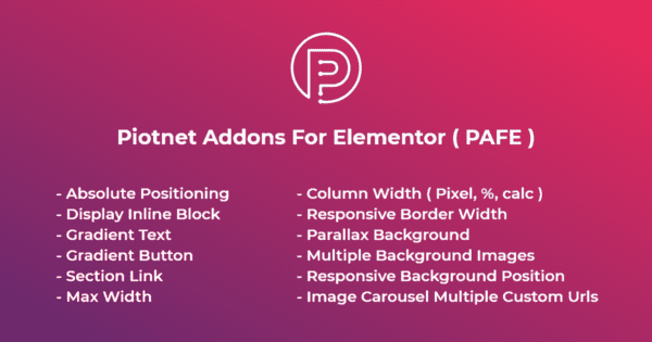 Piotnet Addons For Elementor Pro