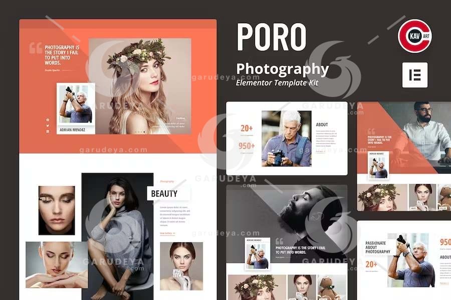 Poro - Photography Elementor Template Kit