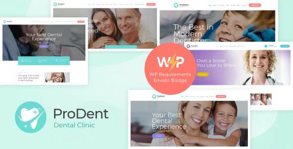 ProDent Dental Clinic & Healthcare Doctor WordPress Theme + Elementor + RTL