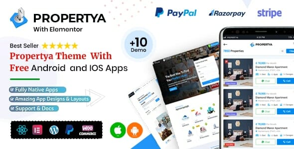 Propertya - Real Estate WordPress Theme