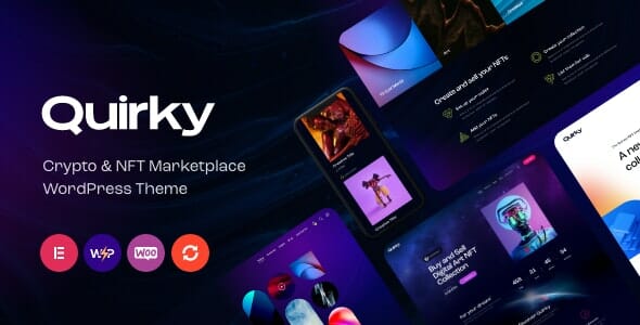 Quirky - NFT, Token & Blockchain WCFM Marketplace WordPress Theme