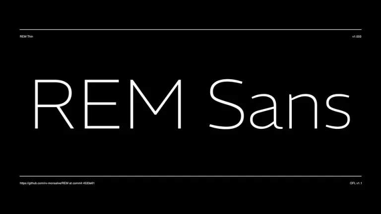 REM Font