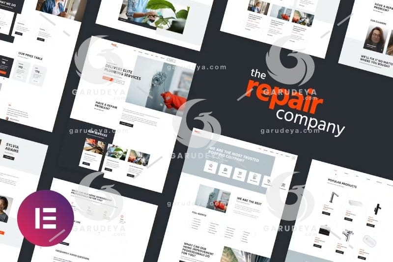 Renovirta - Plumbing & Repair Elementor Template Kit