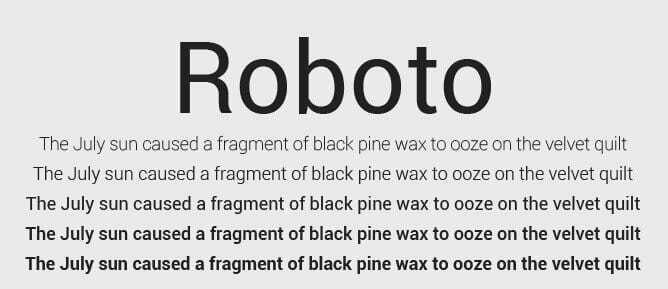 Roboto Font