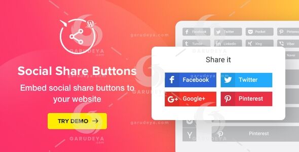 Social Share Buttons for WordPress By Elfsight