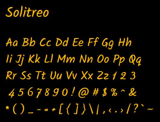 Solitreo Font